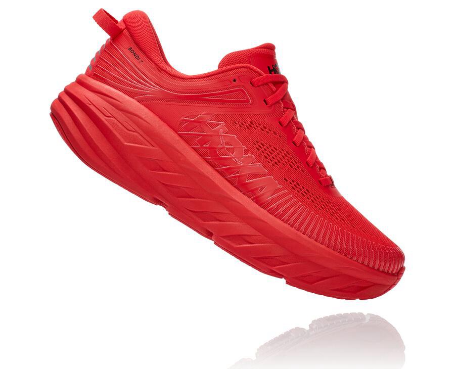 Chaussure Running Hoka One One Bondi 7 Homme - Rouge - ARS-125079